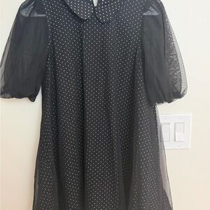 Nordstrom Black and White Polka Dot Dress